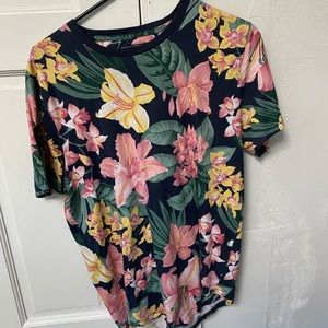 abercombie medium floral shirt